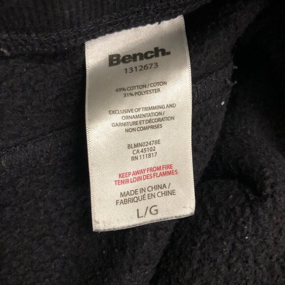 Bench Black Fleece-Lined Joggers | Size L | Soft Cotton | Minimal Streetwear - Picture 10 of 10